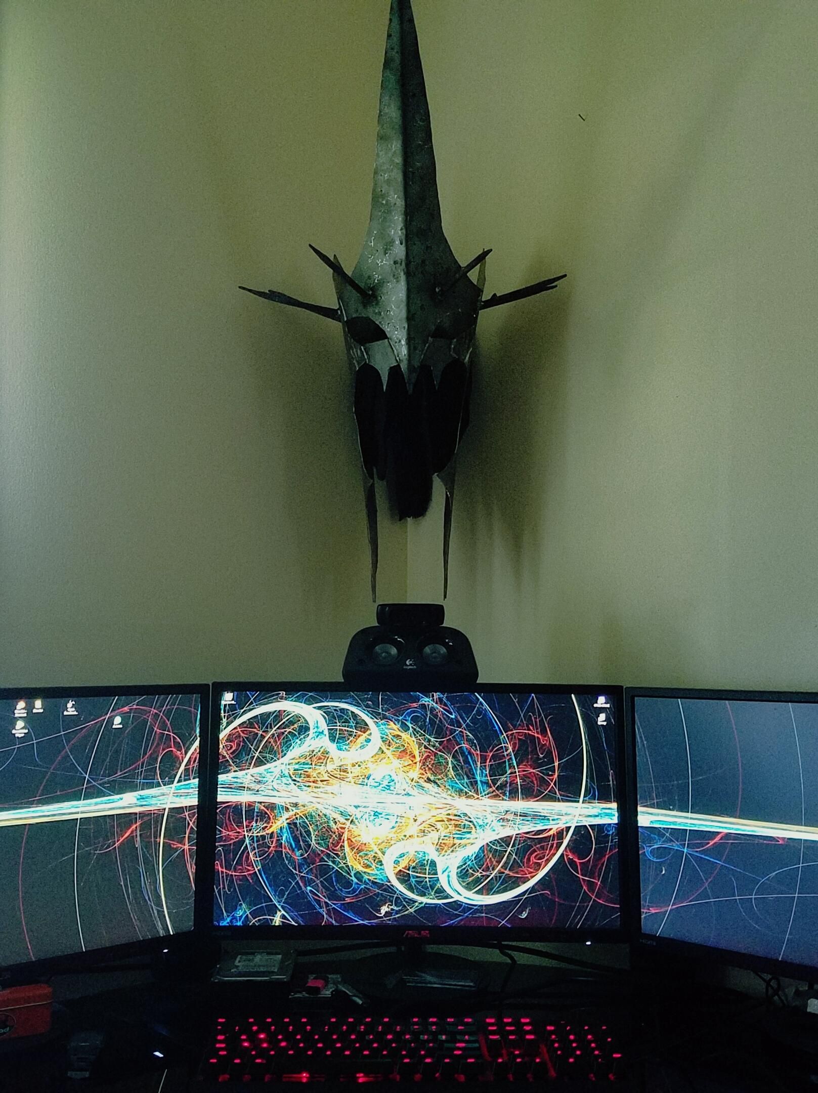 New wall setup at my computer.