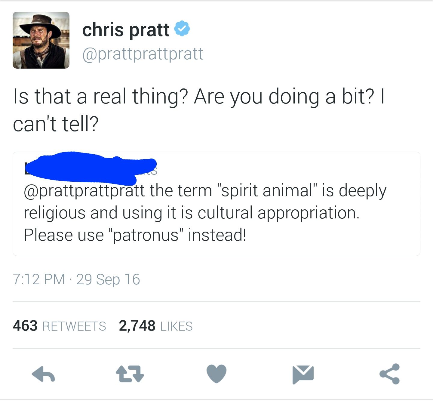 Confused Chris Pratt learns a valuable lesson