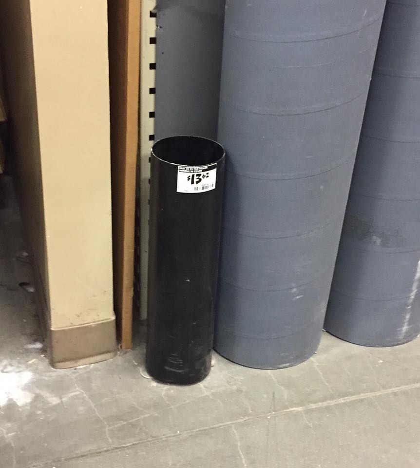 Was looking for YARDSTICKS and asked the sales associate at Home Depot if there were any more left, as the container was empty. Was asked, "Did you look all the way down inside there?"