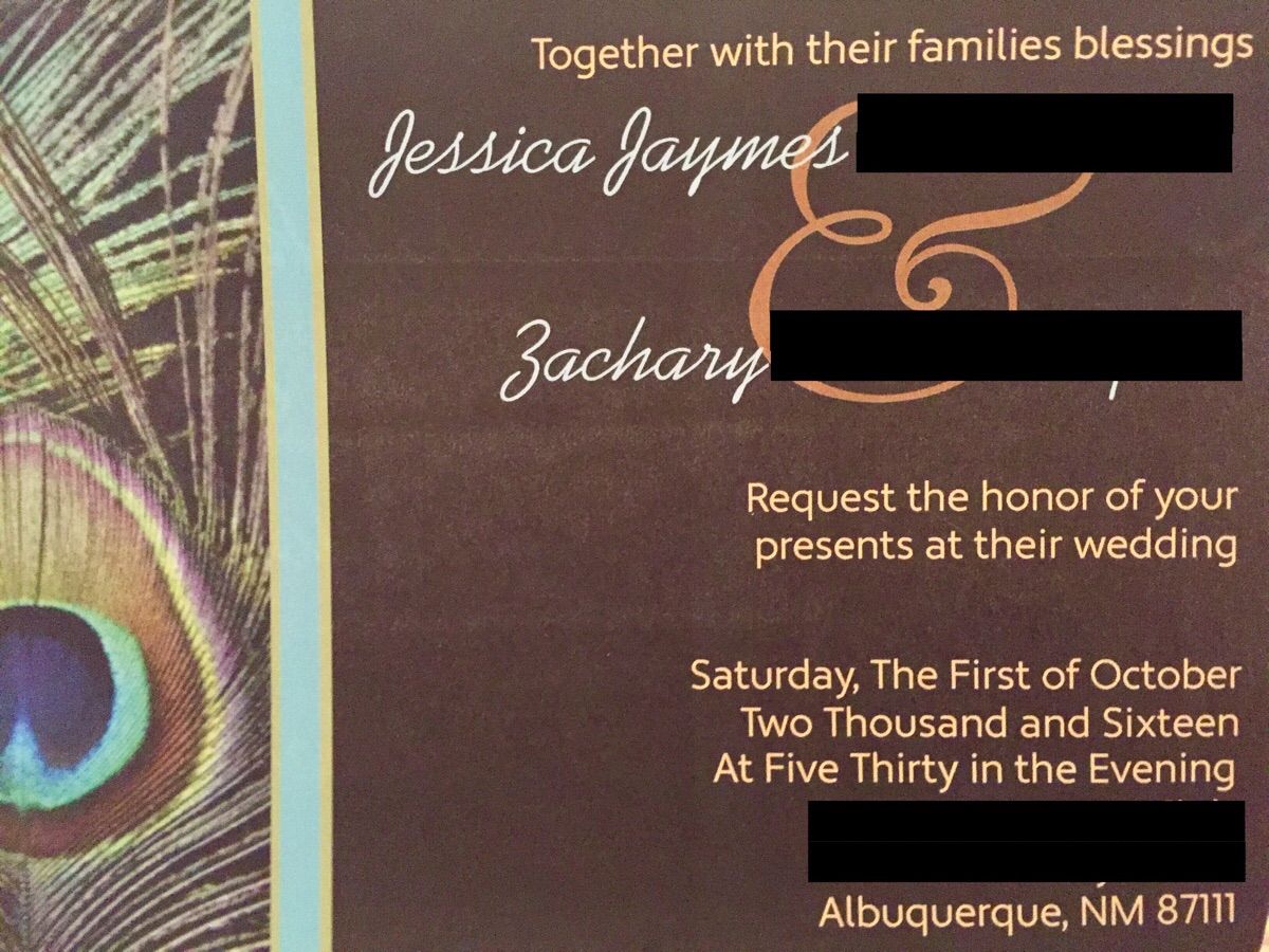 A very honest wedding invitation