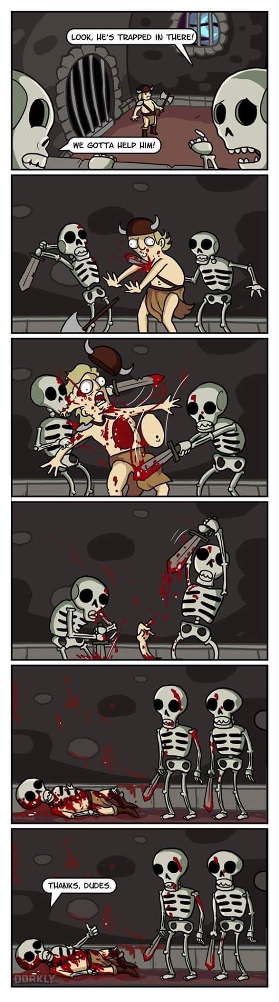 Misunderstood Good guys skeletons