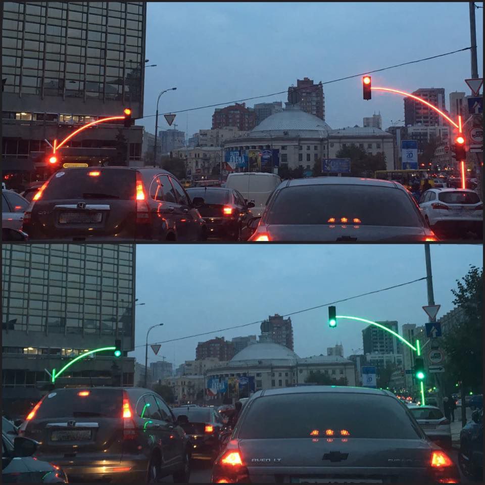 Traffic light for the Jedi. In Ukraine.