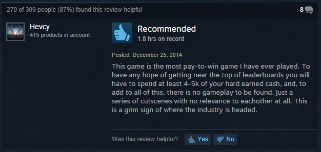 Steam review for 3DMark