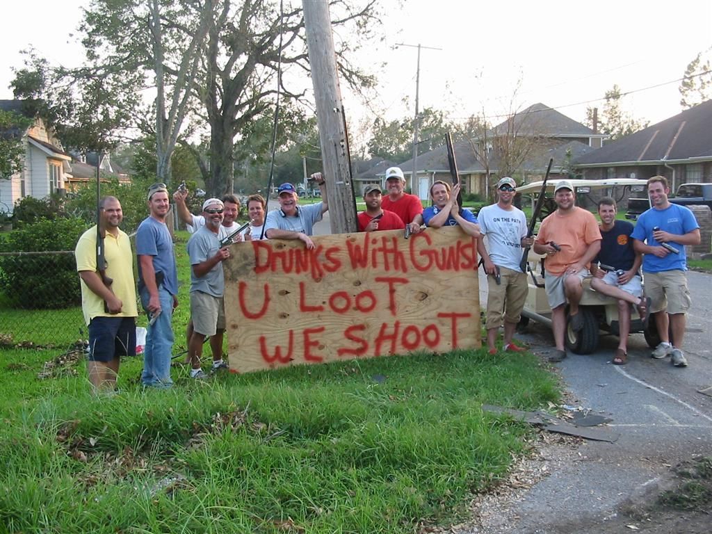 Why Looting in The South After a Hurricane is a VERY Stupid Idea...