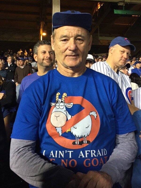 Bill Murray at the Cubs game