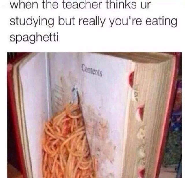 More like spilling spaghetti