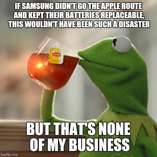 That was a big selling point too for Samsung