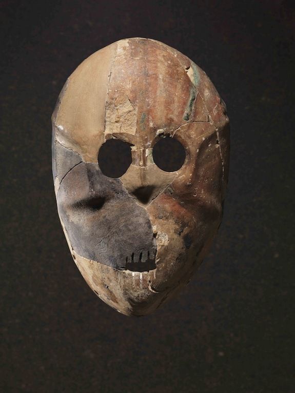 9000 year old stone mask found in the Judean hills in Israel