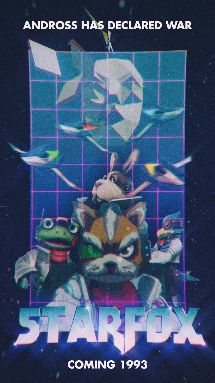 I made a retro styled Star Fox poster.
