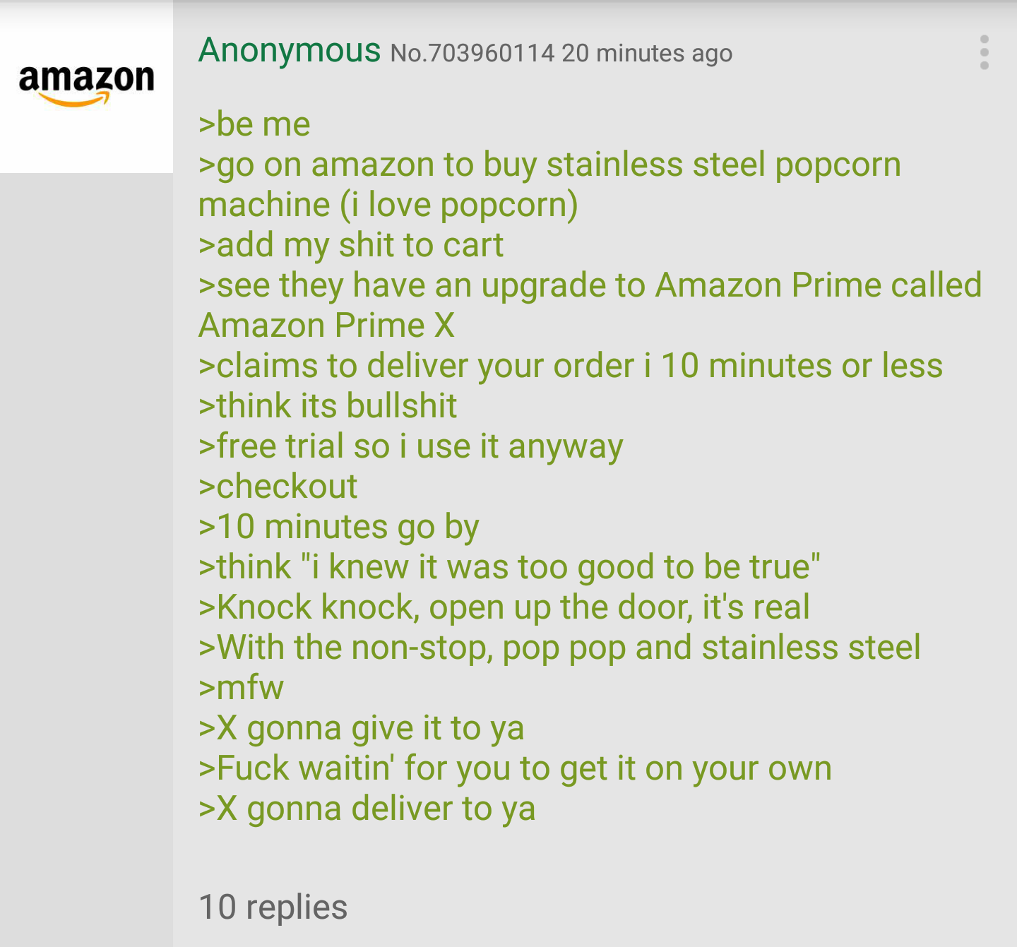 Anon orders popcorn