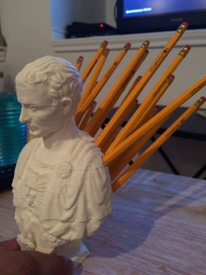 Perfect Julius Caesar pencil holder
