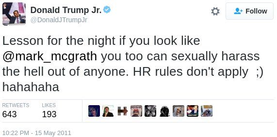 Trump Jr. Tried Deleting This Tweet, Let's Make Sure He Learns About the Streisand Effect