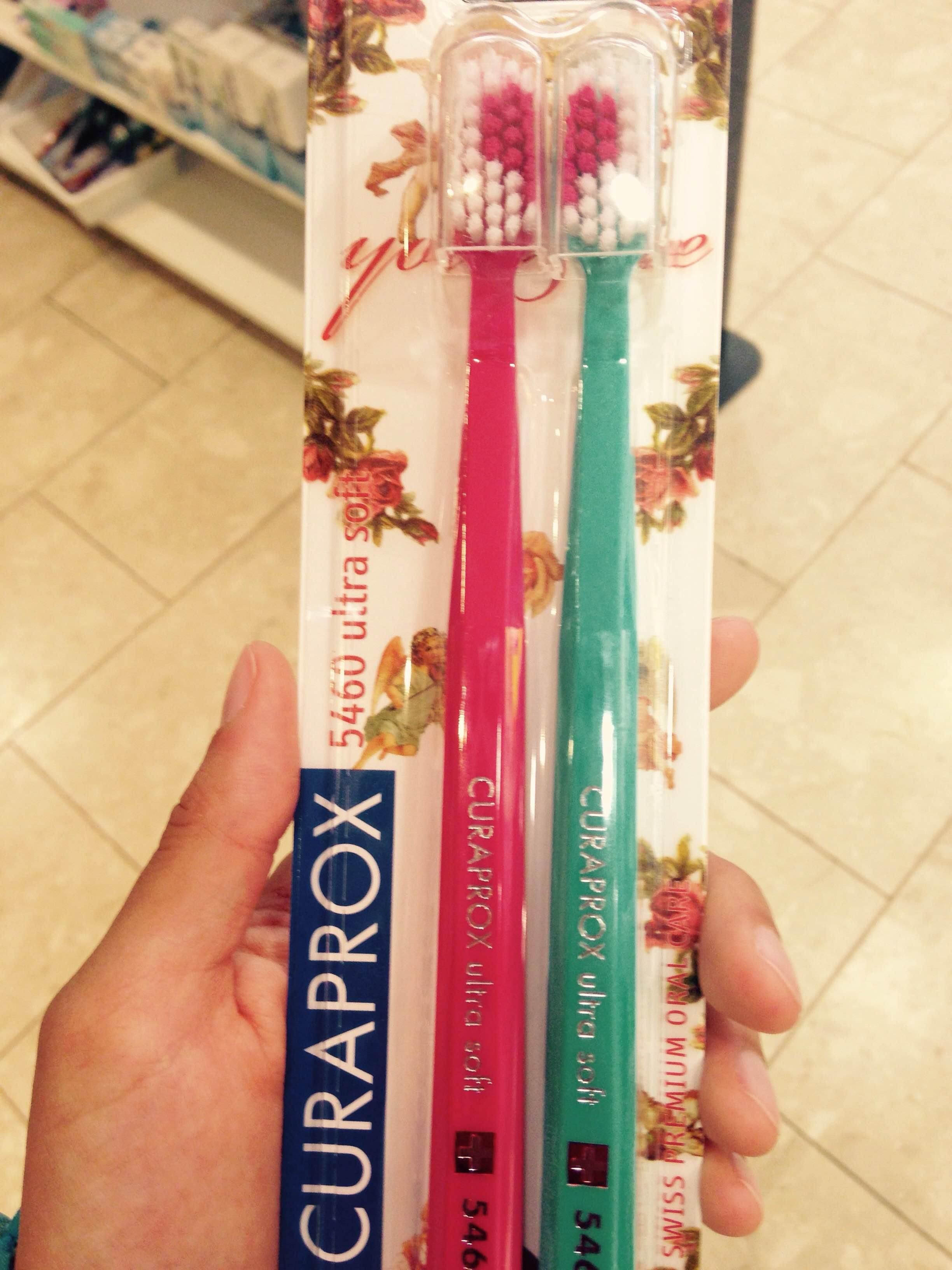 This pair of toothbrushes only makes sense when together