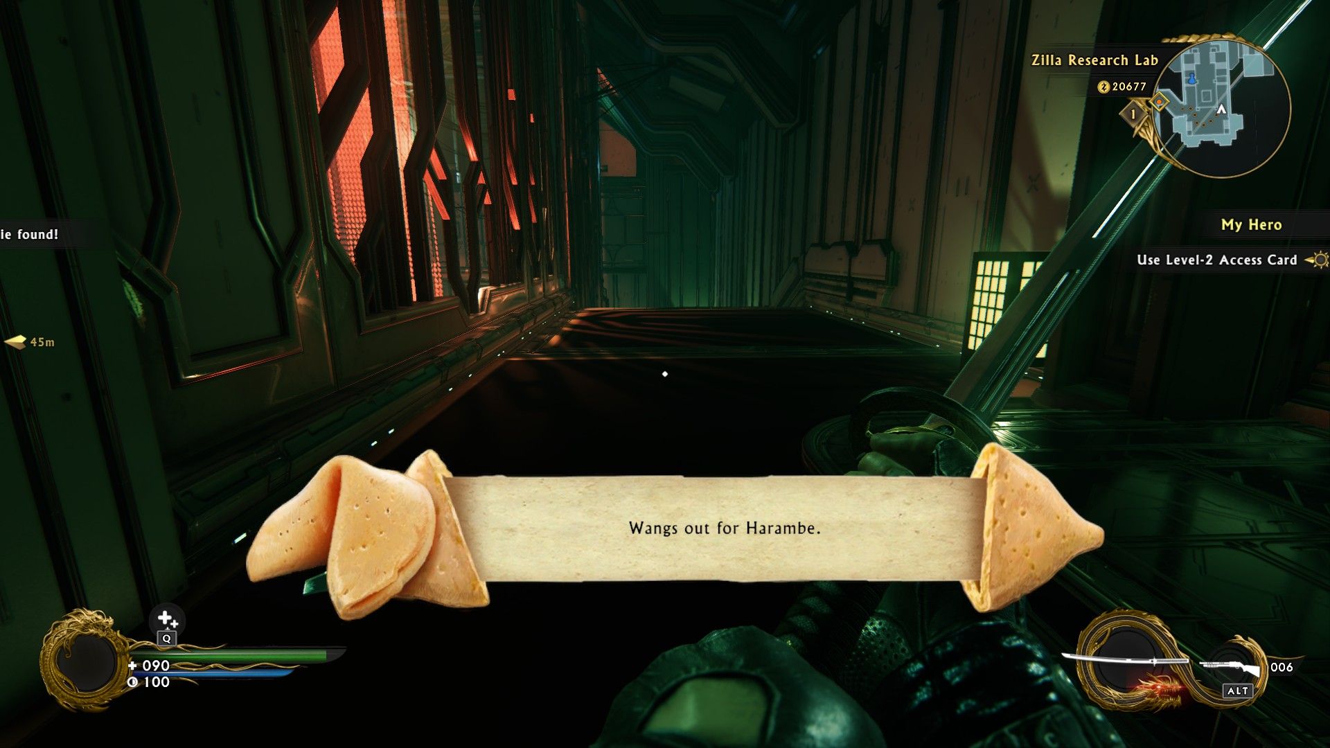 Glad to see fortune cookies in Shadow Warrior 2 are up to date with the latest memes.