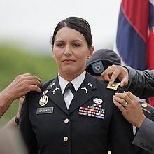 This is Congresswoman and decorated war veteran Major Tulsi Gabbard. She was threatened by the Clinton campaign for not falling in line. Let's offer this brave woman a coat!