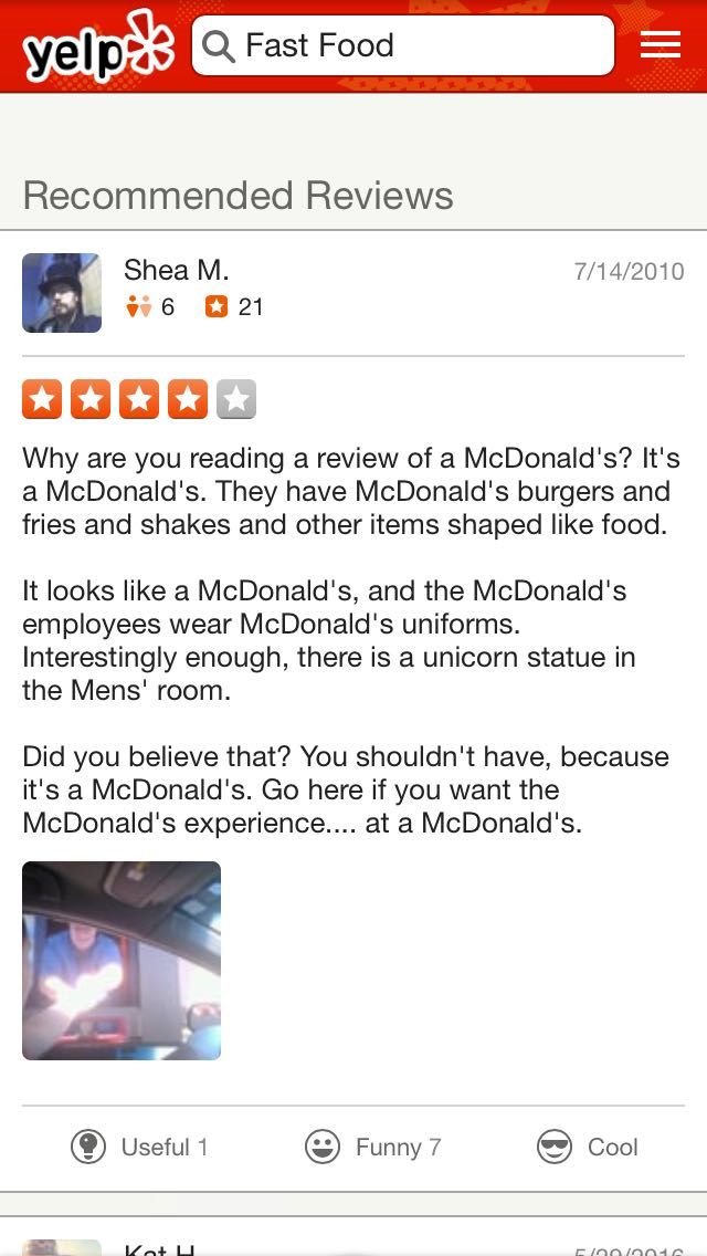 McDonald's reviewed the best way possible.