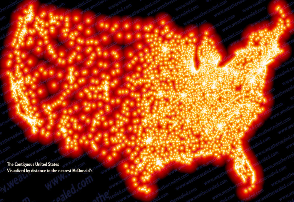 What it would look like if every McDonald's in the US caught fire