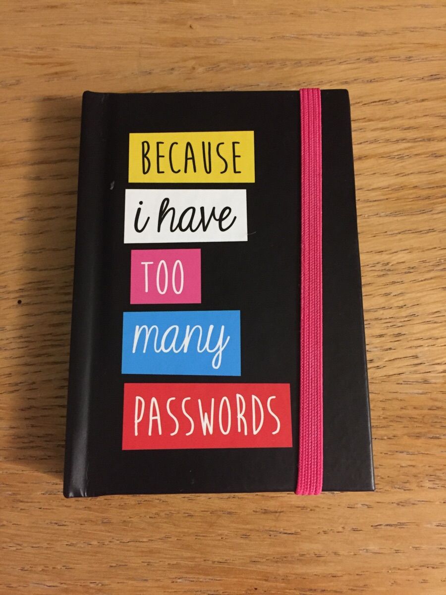 Great. So everyone can know this is a password book.