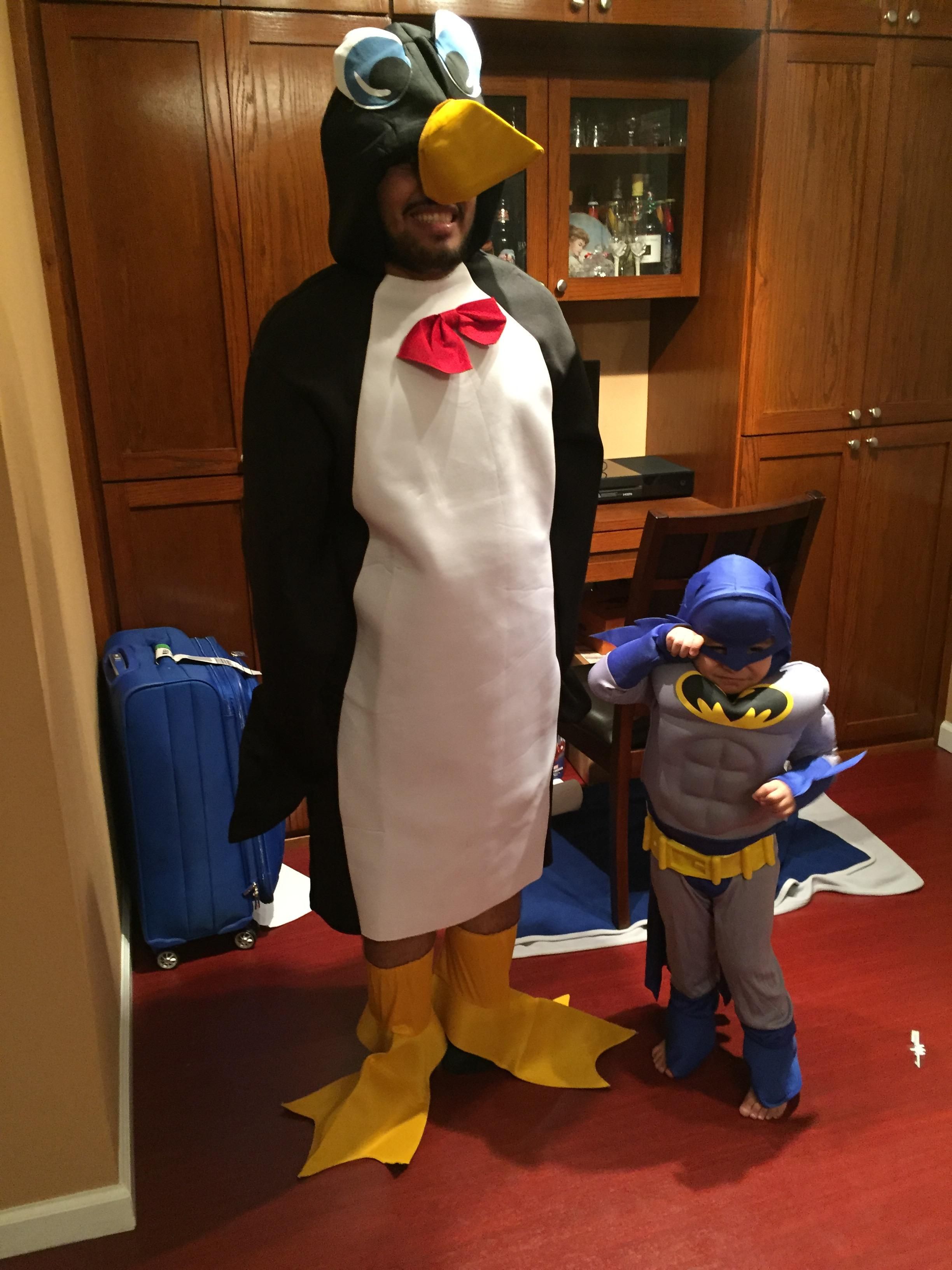 My son wanted to be Batman for Halloween and asked if I could be Penguin with him. Naturally, I obliged.