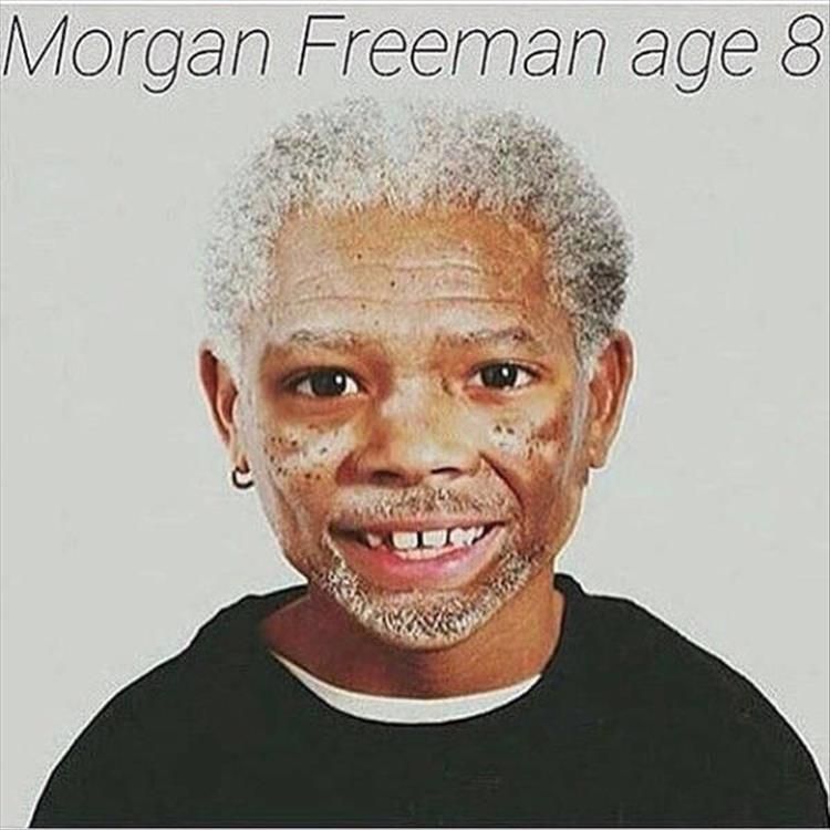 Morgan Freeman Age 8