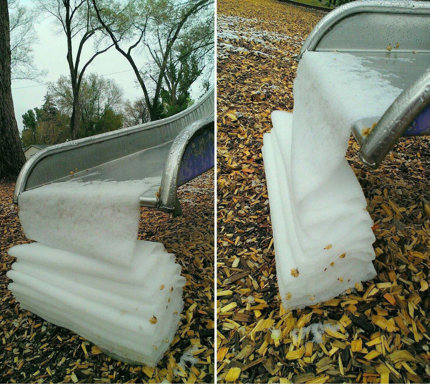 Folded ice.