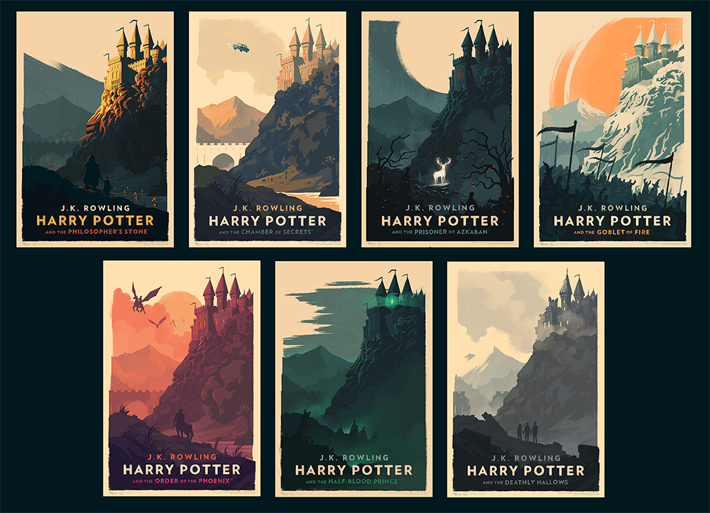 I worked with Pottermore to make some new Harry Potter art prints!