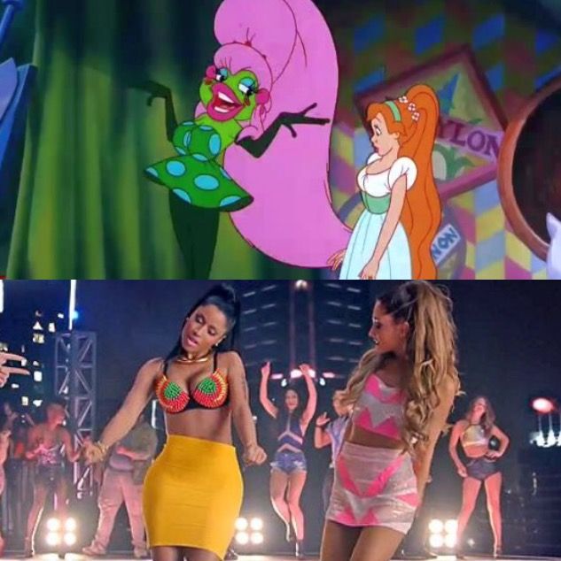 I didn't realize Ariana Grande and Nicki Minaj were cast in Thumbelina.