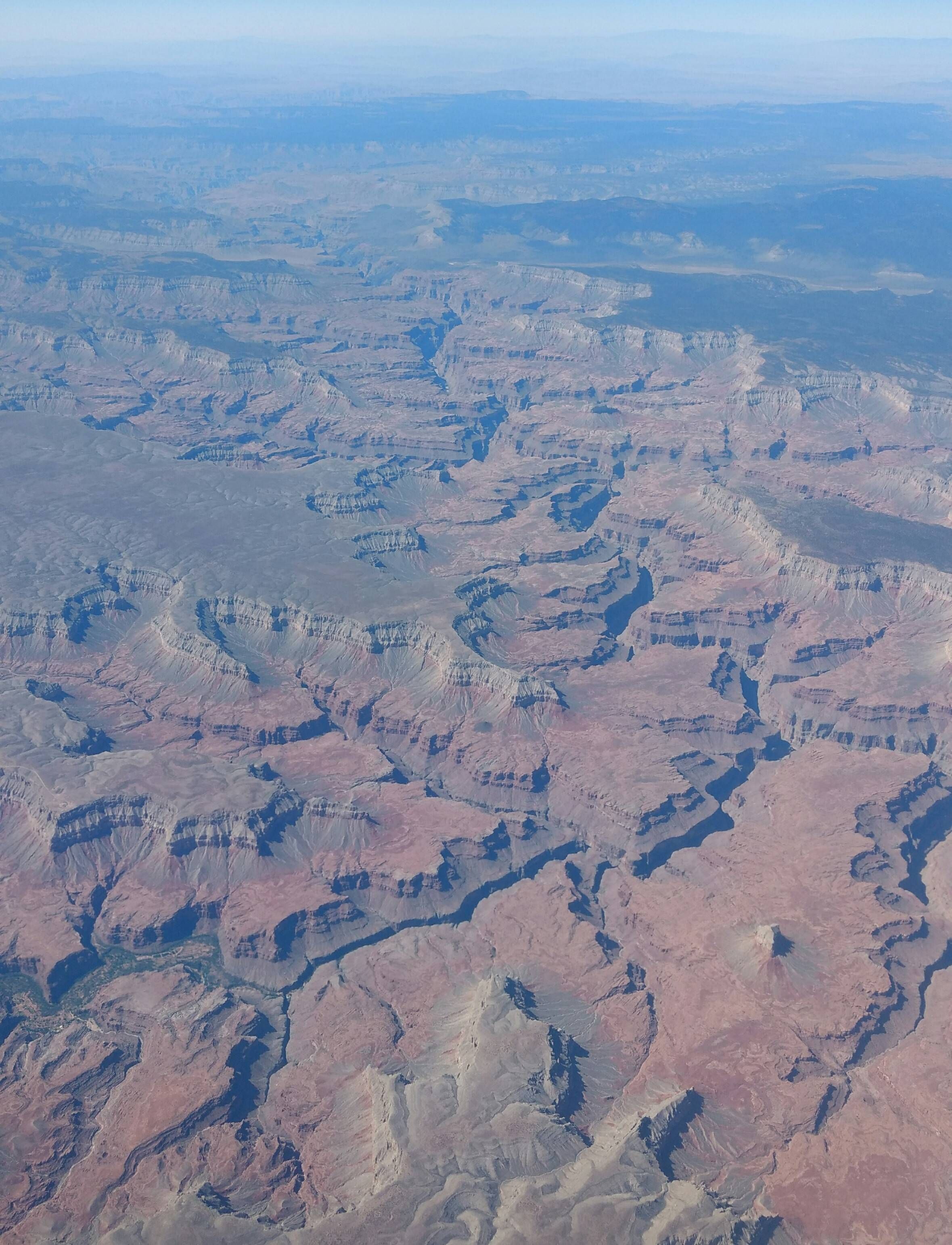 Flying home from Seattle. Passed right over the grand canyon!