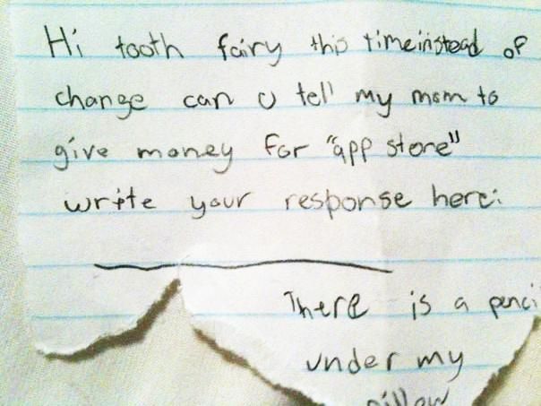 times have changed, Tooth Fairy