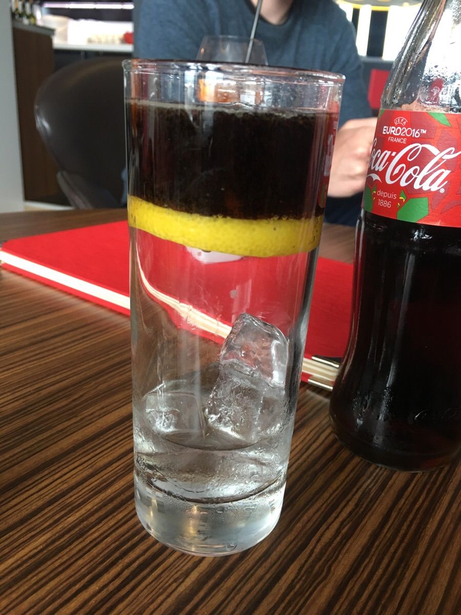 The lemon in my glass made a perfect seal