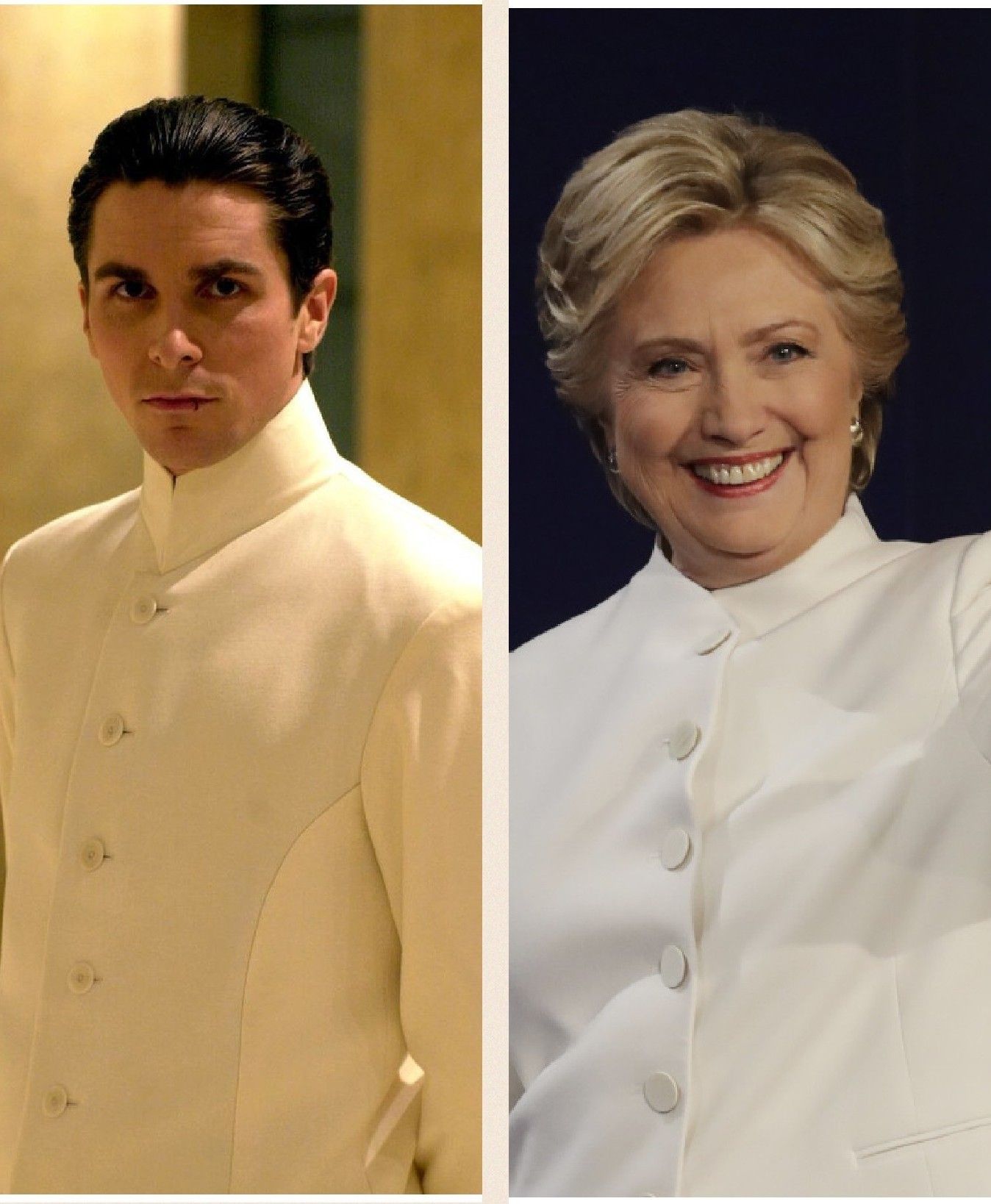 Hillary Clinton dresses as Christian Bale at the debate