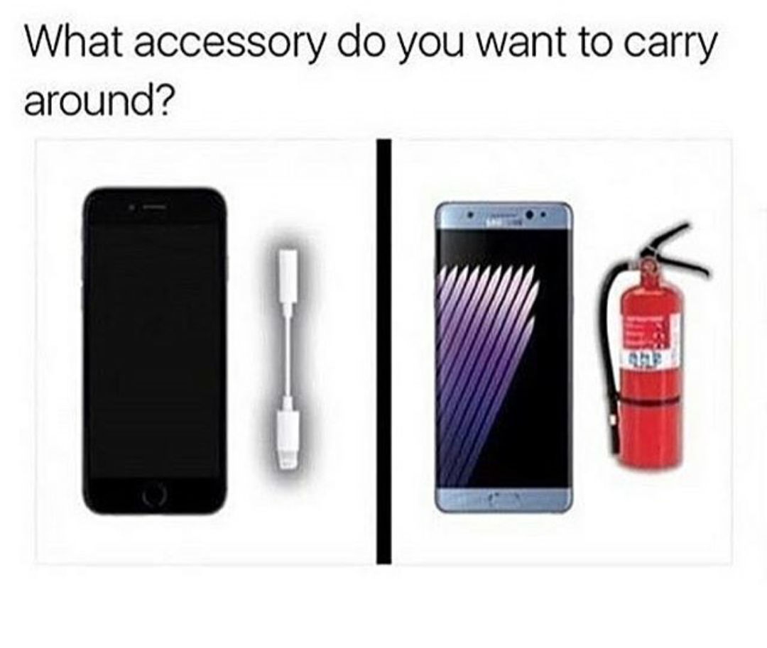 Note 7 - a terrorists favourite weapon
