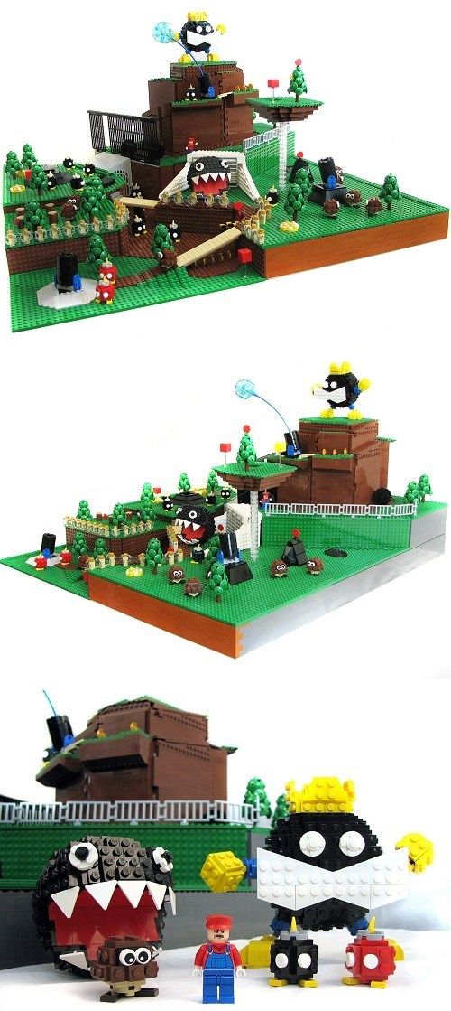 Bob-omb Battlefield in LEGO