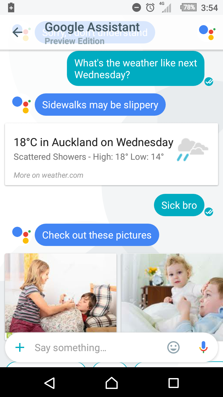 Google Assistant took my local slang a little too literally