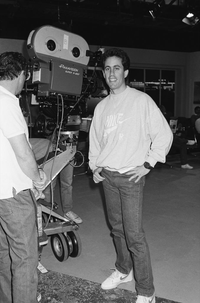 Jerry Seinfeld on the first day of filming "Seinfeld" - April 27, 1989