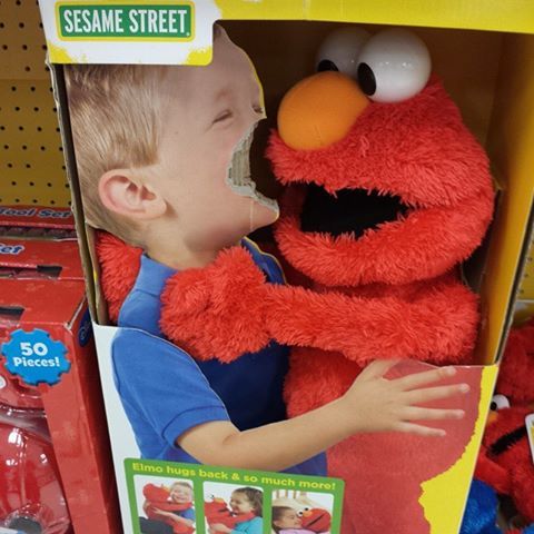 Elmo hungers for flesh!