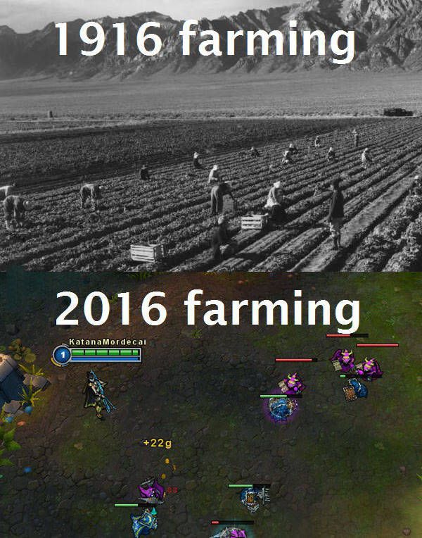 Farming 1916 vs 2016