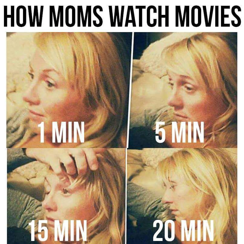 How moms watch movies