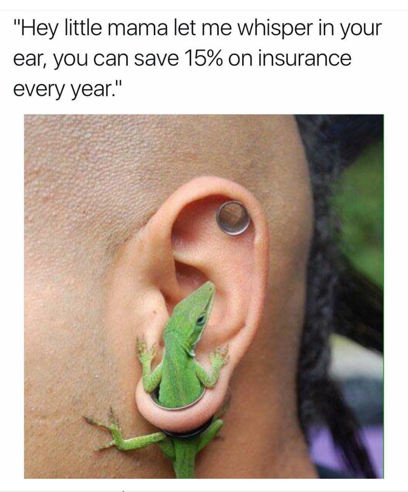 So you saying two earrings could save me 30%...