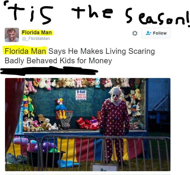 'tis the season and Florida man knows how to get some money!