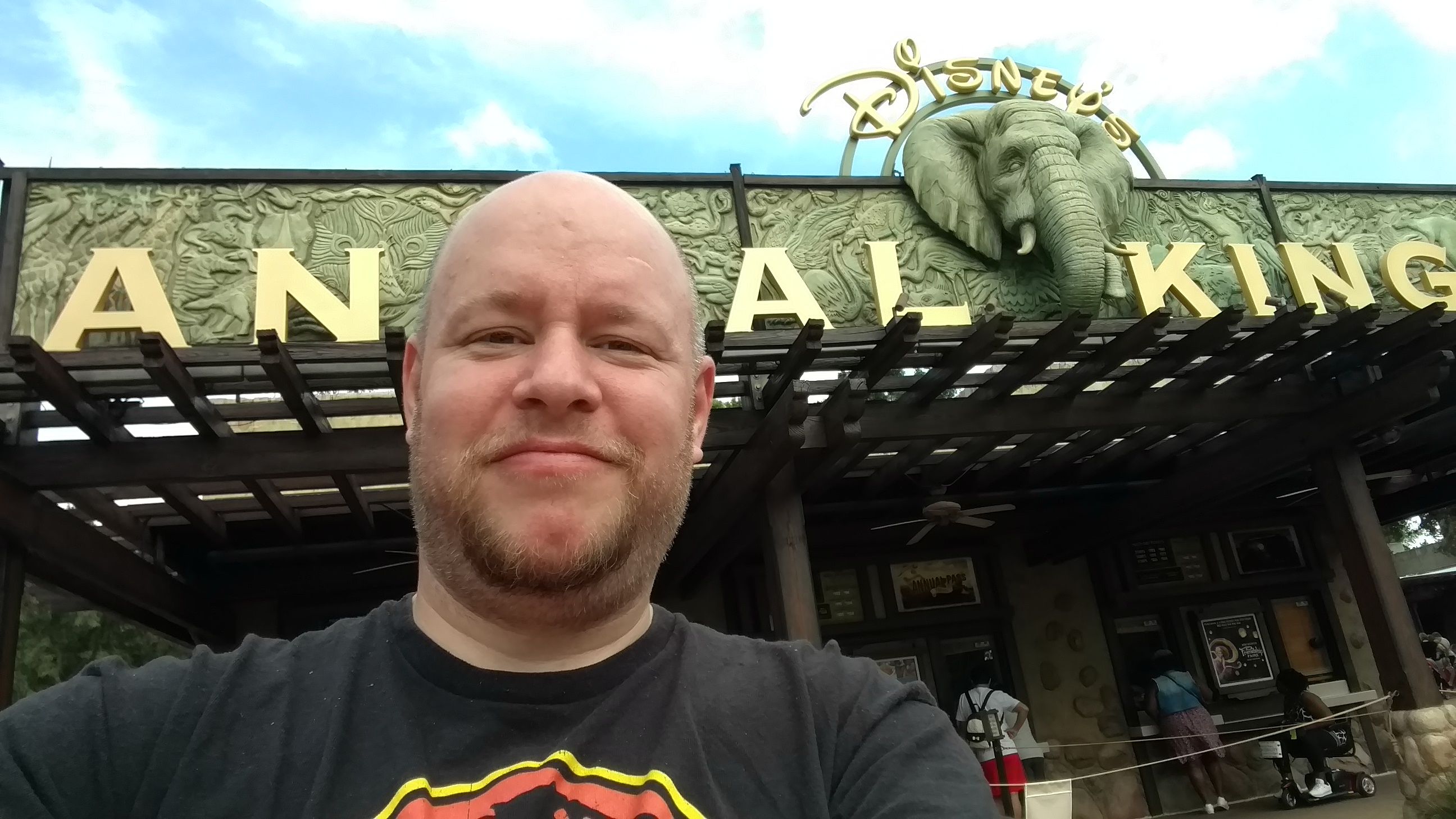 On vacation at Disney World. My wife told me not to.