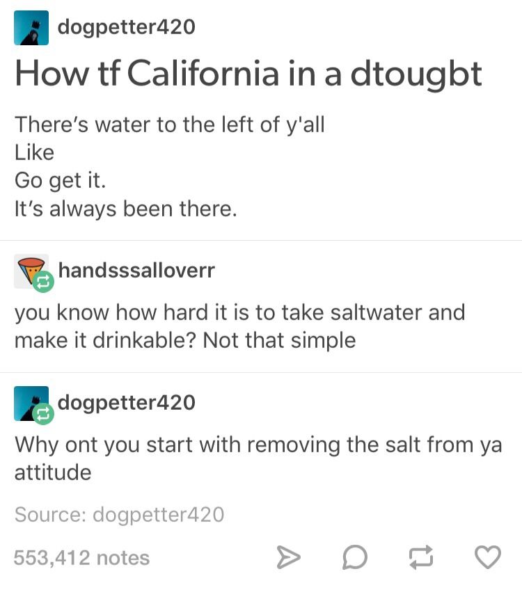 How tf California in a drought