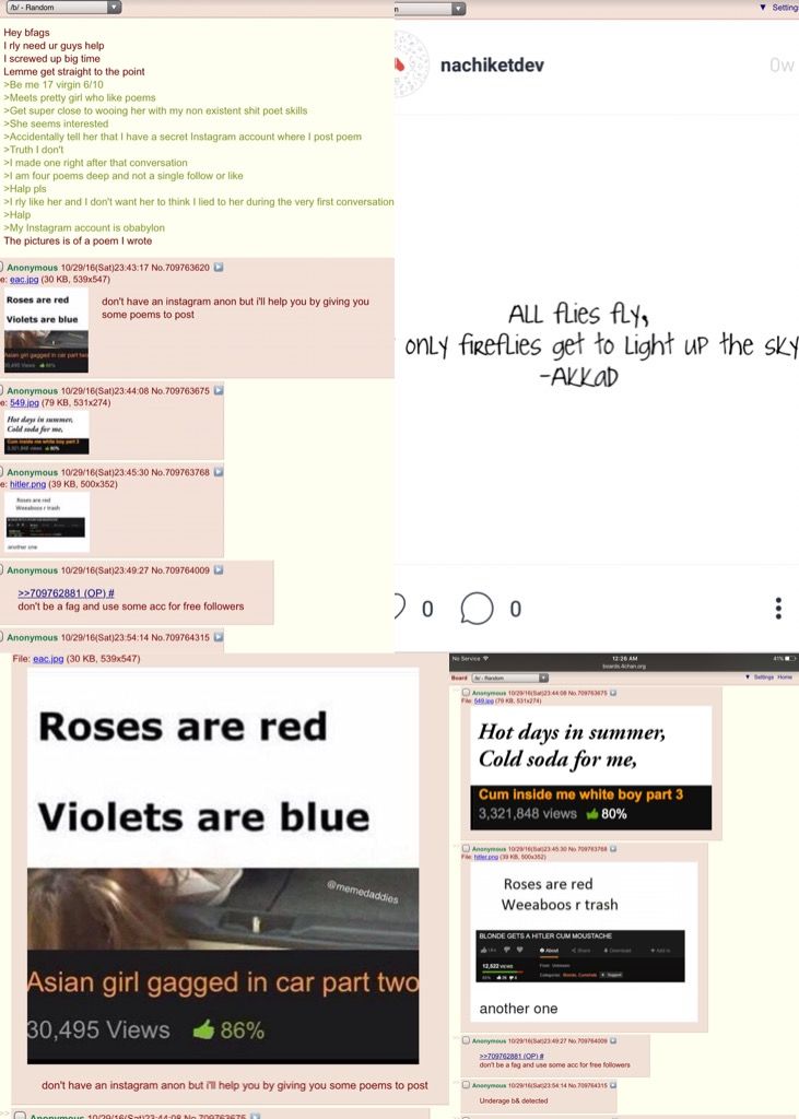 Anon tries to be a poet