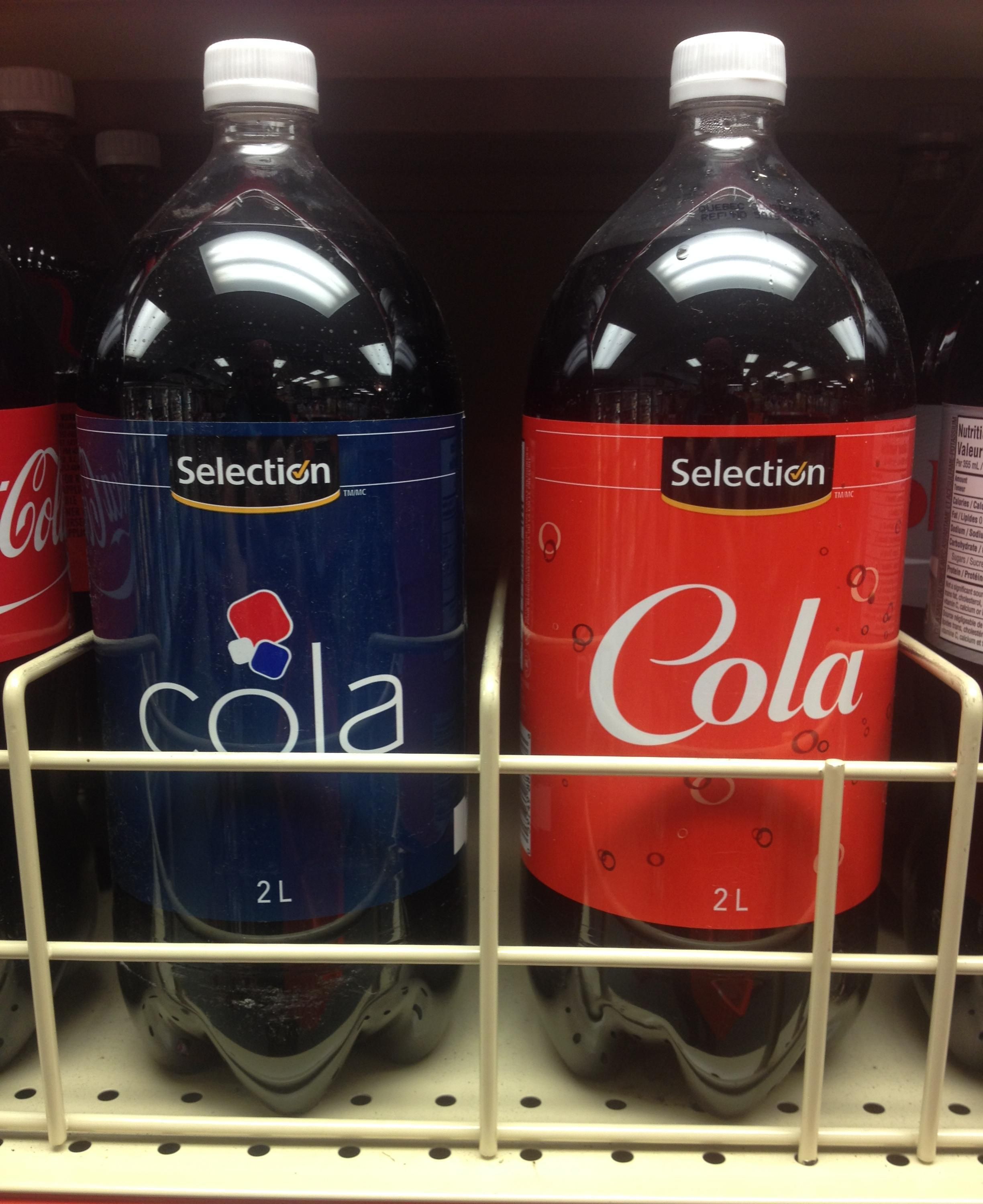 Local "No-name"/"house brand" cola still allows you to be a loyal Pepsi or Coke drinker.