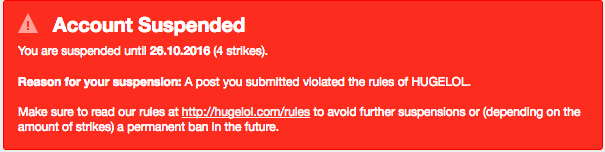 Is there an award for the most suspensions?