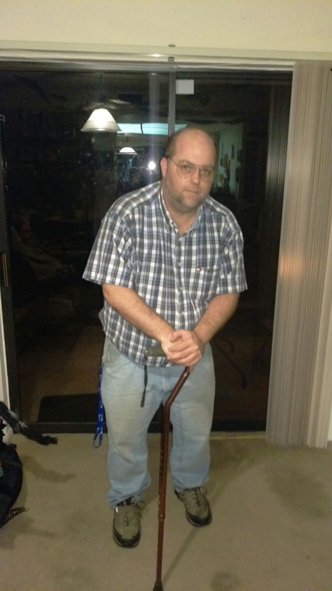 My friend barely had to do anything for this Halloween costume... All he needed was the cane.