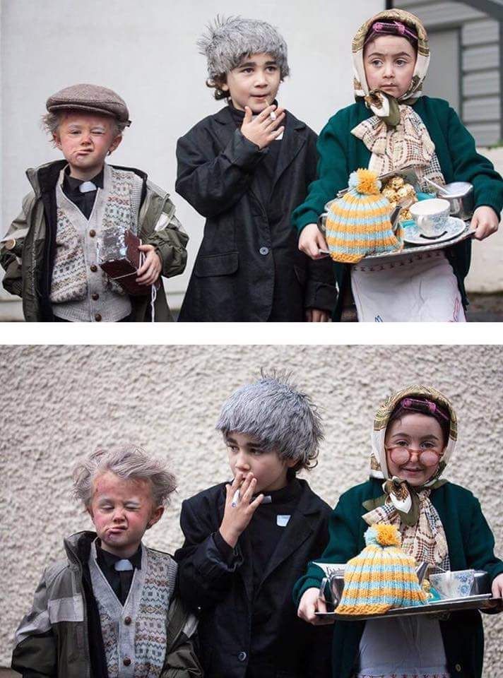 These Irish kids and their Father Ted costumes.