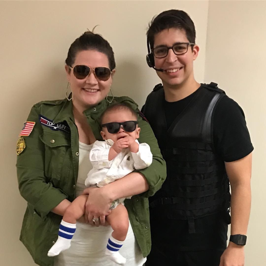 Baby's first Halloween, we all dressed as Tom Cruise