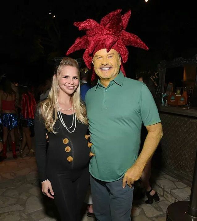 Kelsey Grammer went as Sideshow Bob for Halloween