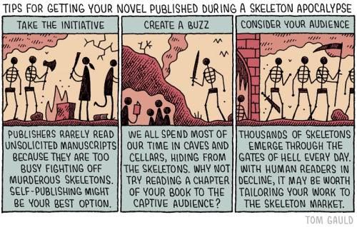 Tips for getting your novel published during a skeleton apocalypse